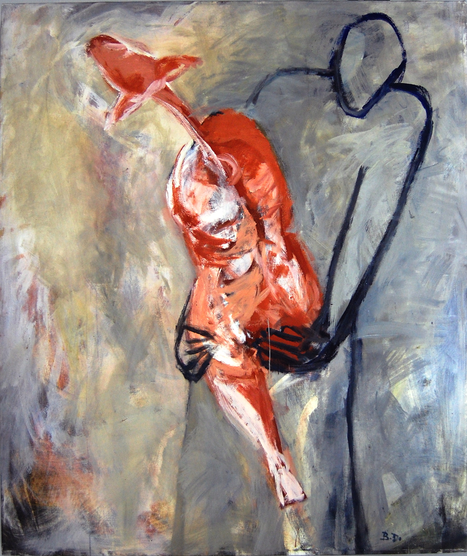 Mann-mit_Tier_4(Tier nach oben_hellgrau)170x145_1988 Kopie